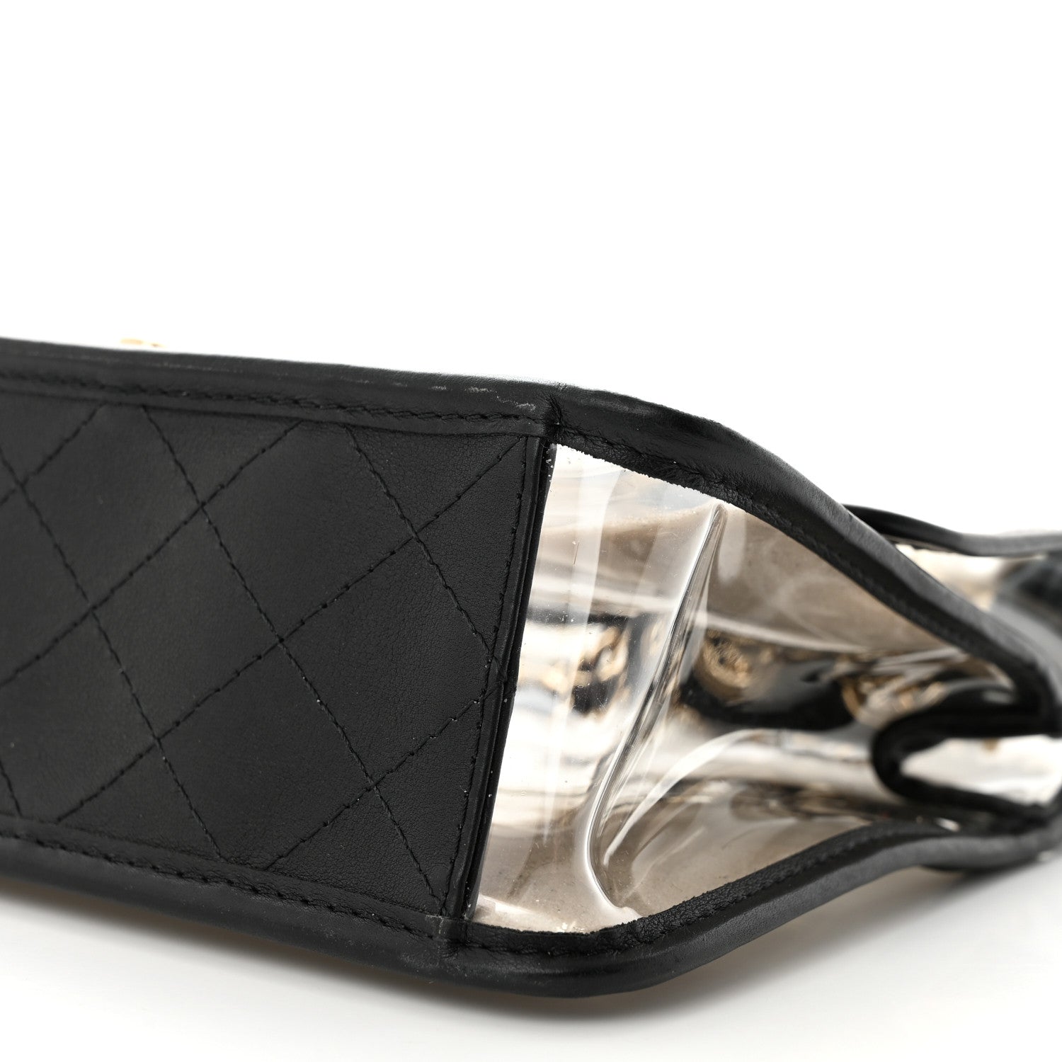 Chanel Lambskin PVC Sand By The Sea Flap With Pearl Strap Black 10 of 12