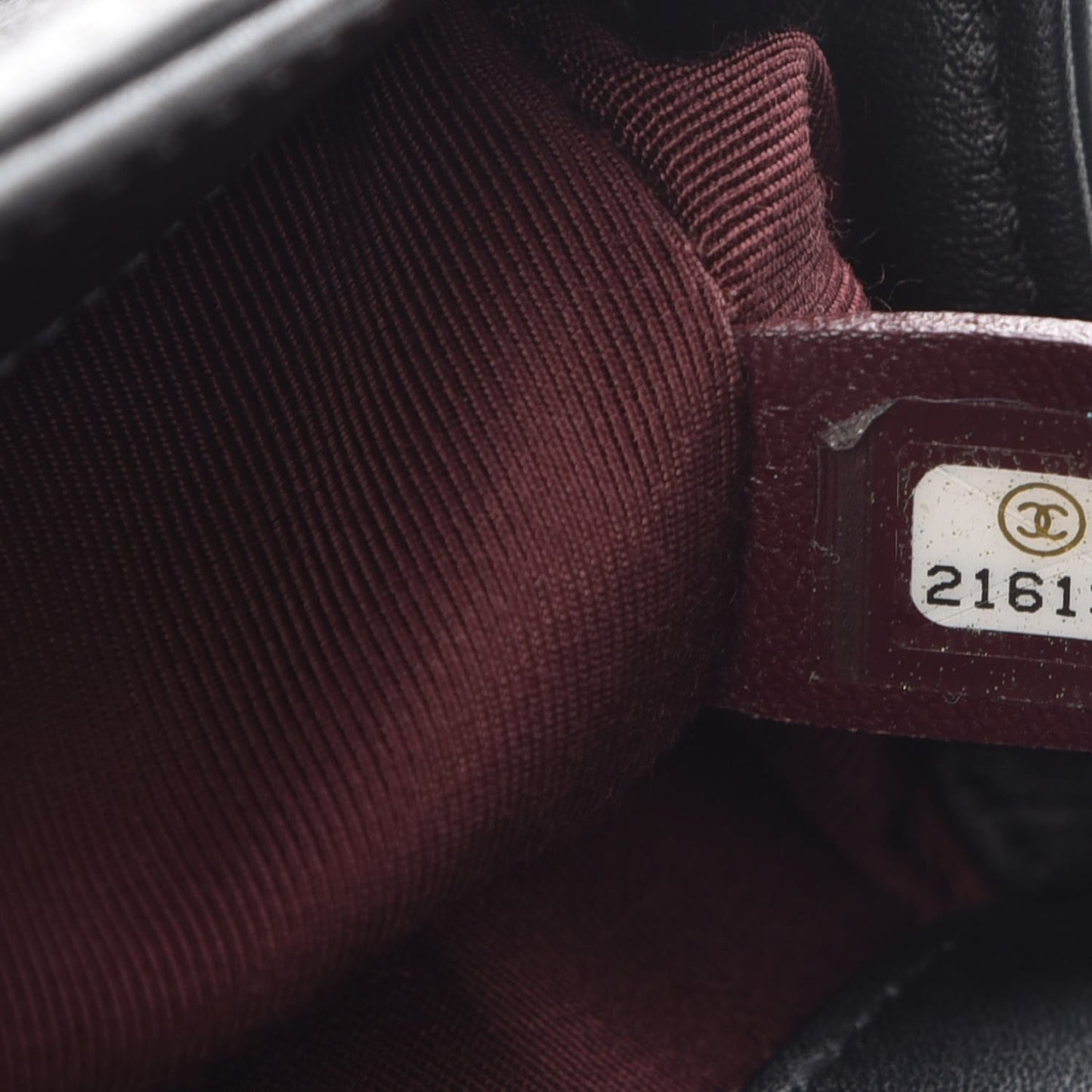 Calfskin Horizontal Quilted Small Boy Flap Black