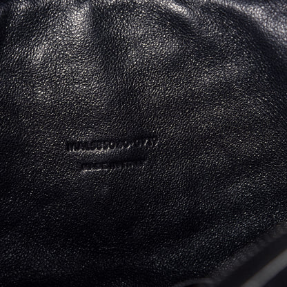 Saint Laurent Grain De Poudre Matelasse Monogram Mini Lou Camera Bag Black 7 of 9