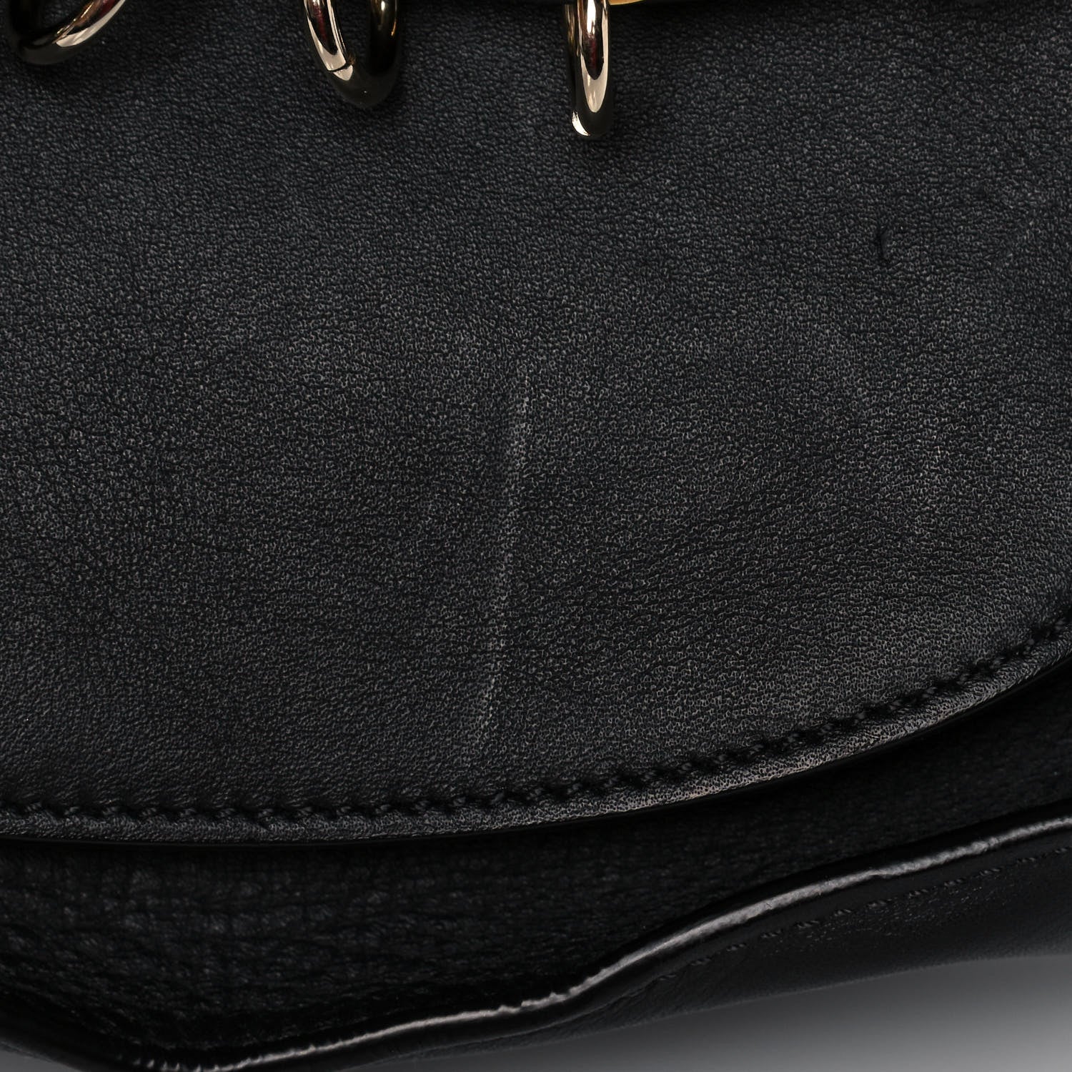 Chloe Calfskin Small Hudson Fringe Shoulder Bag Black 9 of 10