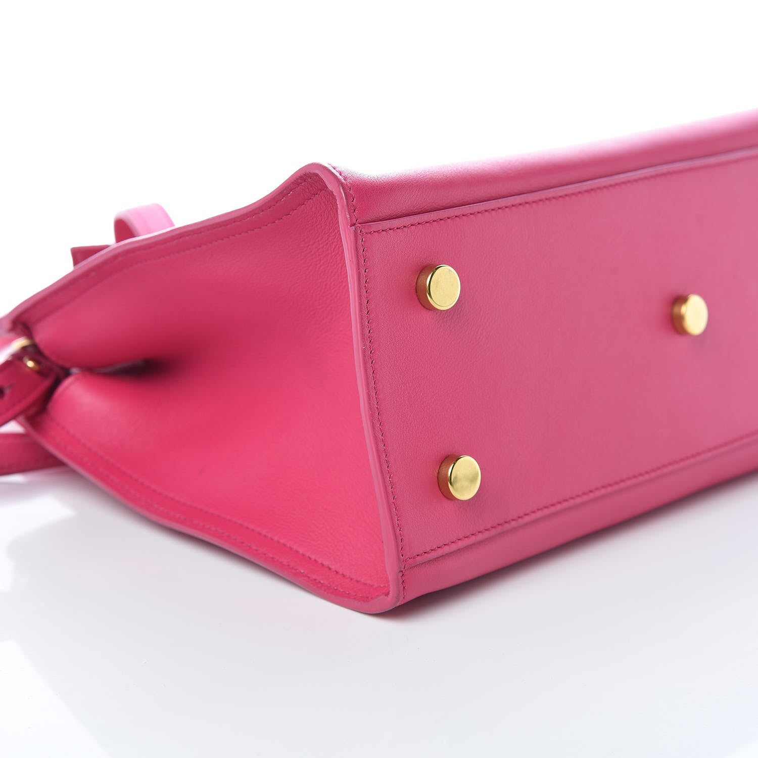 Saint Laurent Calfskin Monogram Baby Cabas Fuchsia 6 of 10