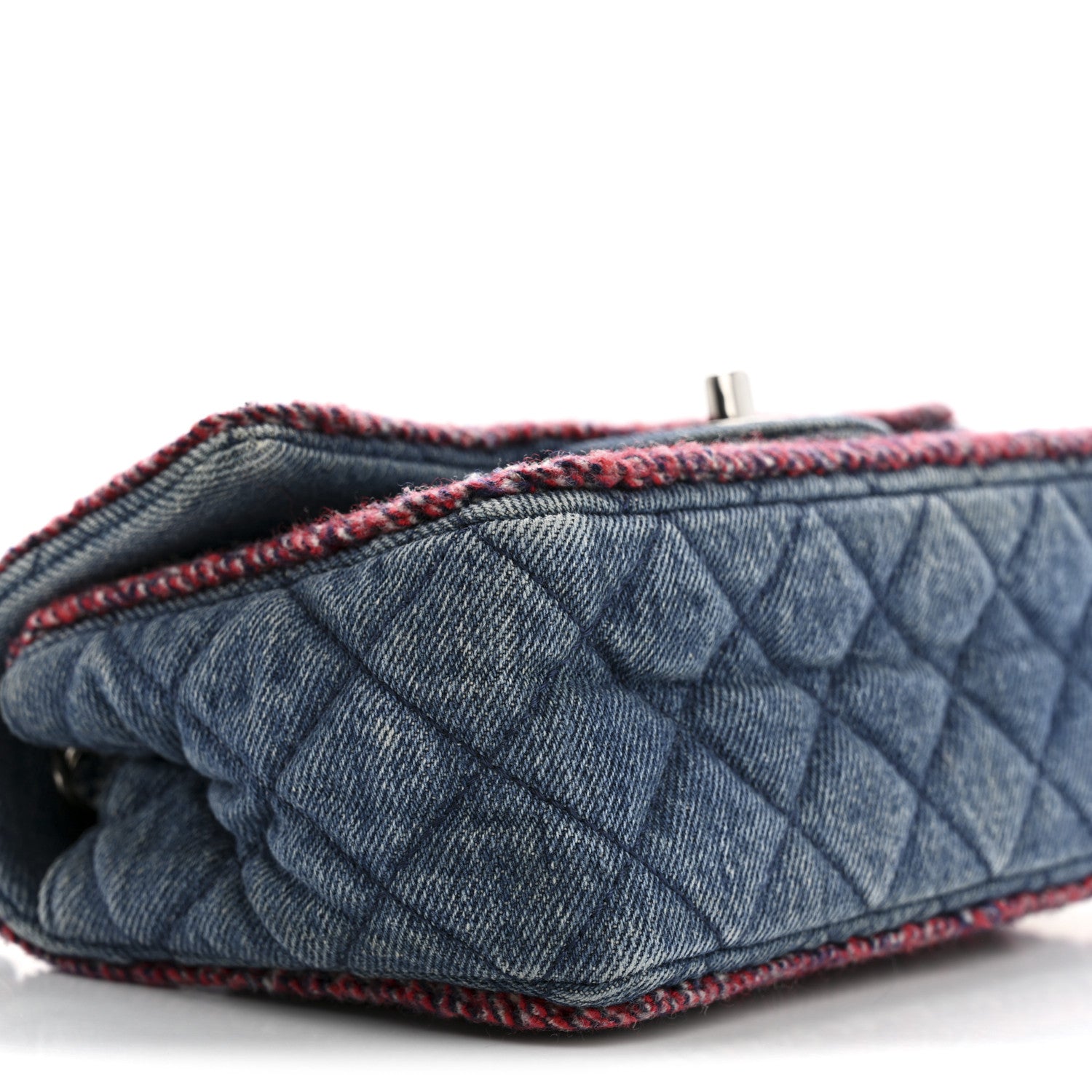 Chanel Denim Braided Mini Rectangular Flap Bag Blue 1738346