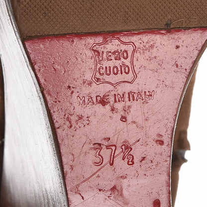 Christian Louboutin Suede Love Story Wedge Boots 37.5 10 of 10