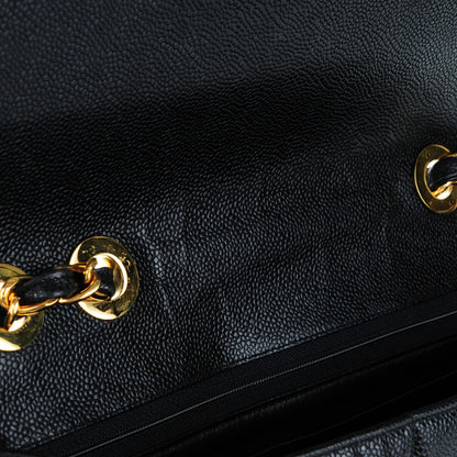 Chanel Caviar Vertical Quilt Jumbo Flap Black 9 of 9