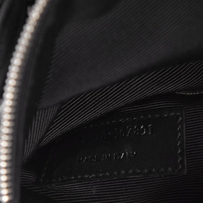 Saint Laurent Calfskin Suede Studded Reversible East West Shopping Tote Black 10 of 11
