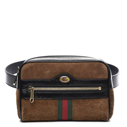 Gucci Suede Small Ophidia Belt Bag 85 34 Brown 1 of 9