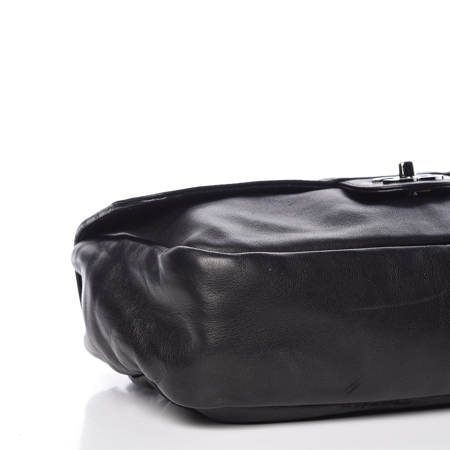 Lambskin Medium Soft and Chain Flap Black