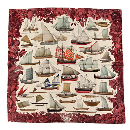 Hermes Silk Tous Les Bateaux Du Monde Scarf 90 1 of 3