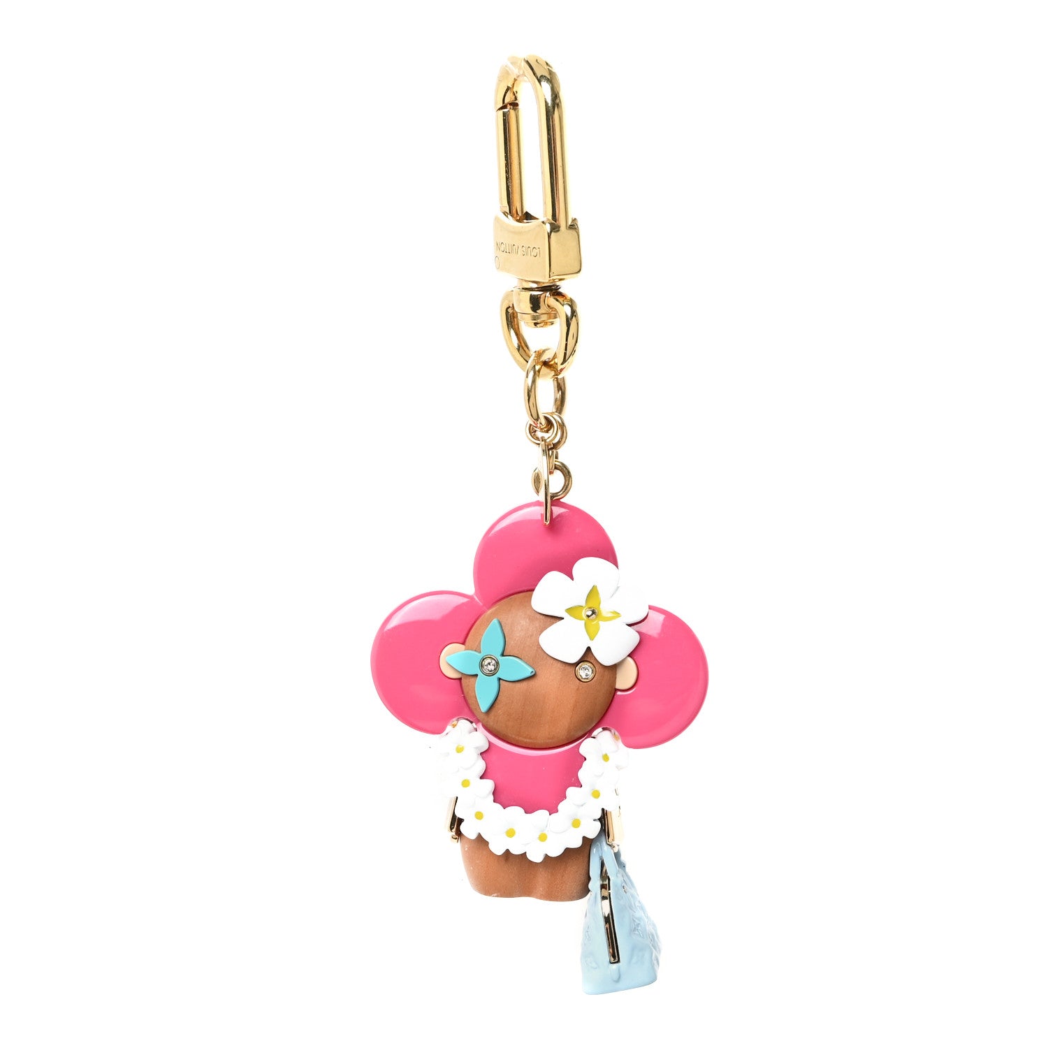 Louis Vuitton Resin Wood Vivienne Hawaii Bubblegram Alma BB Bag Charm Key Holder 1 of 3