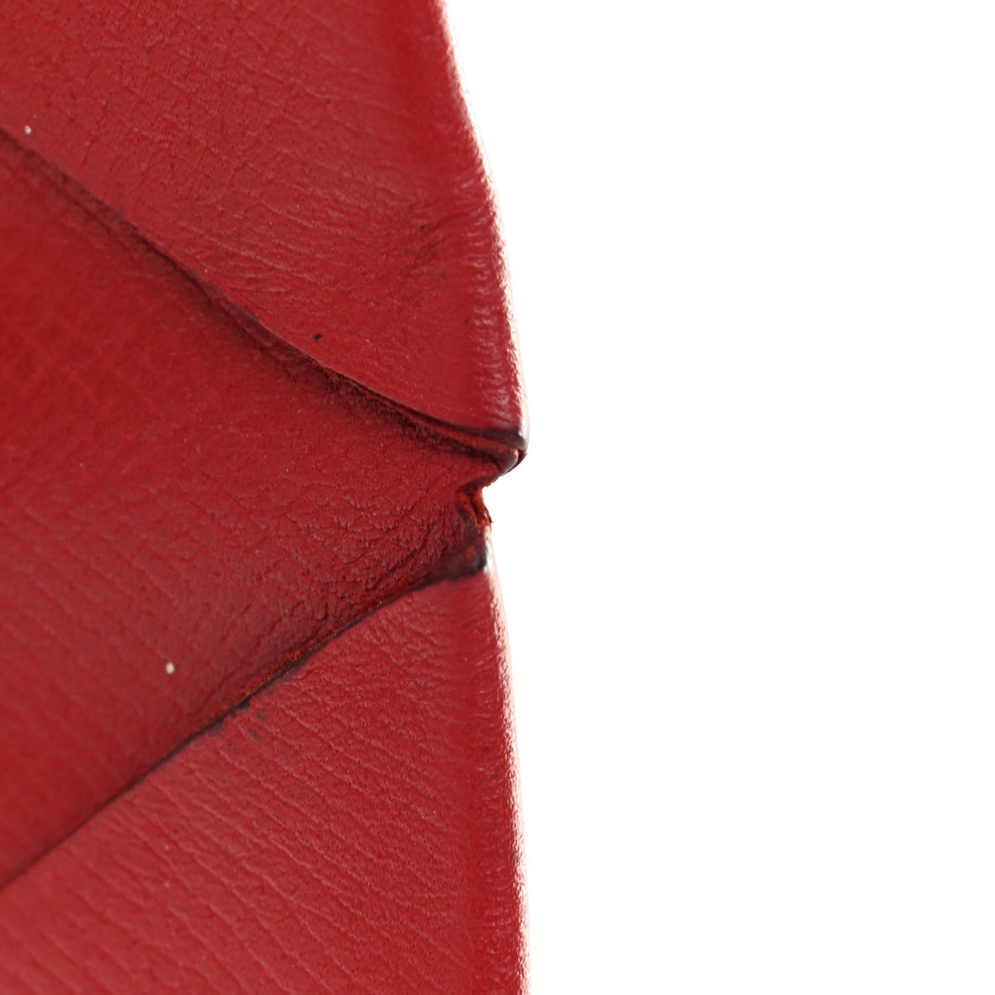 Epsom Calvi Card Case Rouge Garance