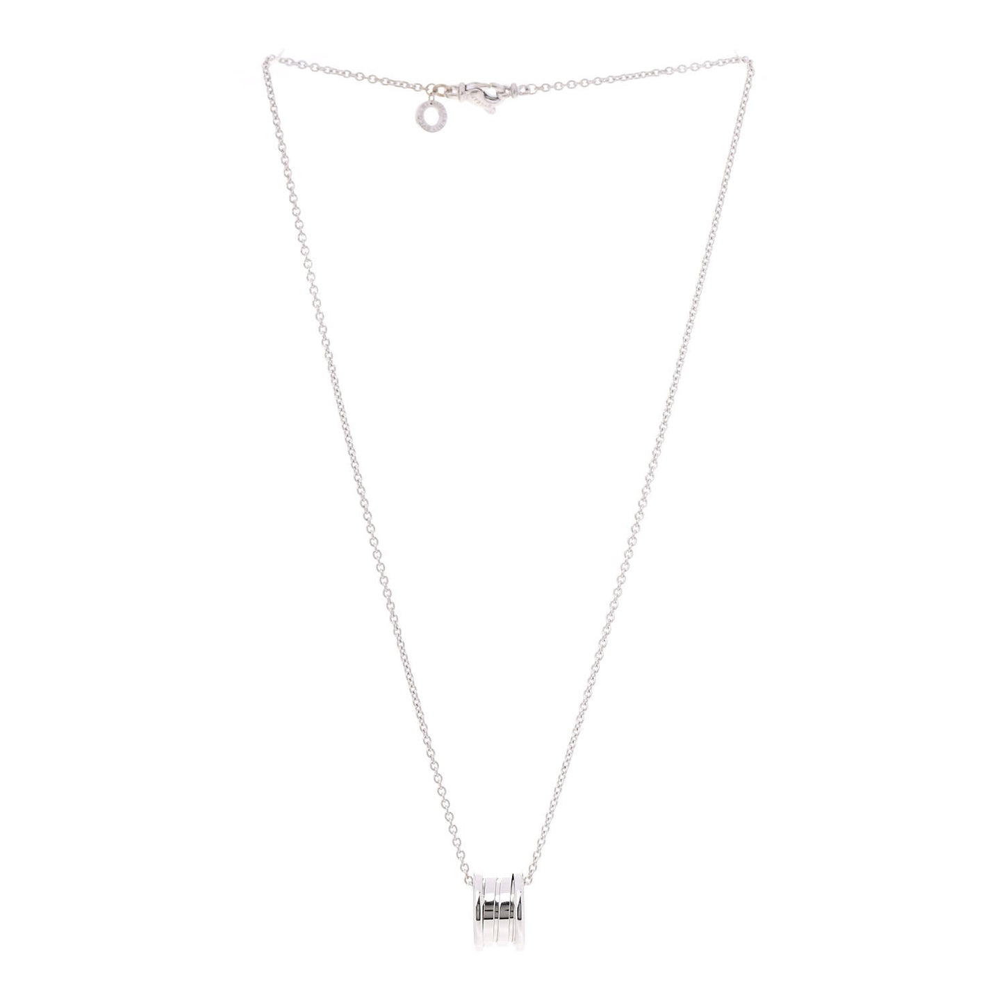 18K White Gold B.Zero1 Pendant Necklace