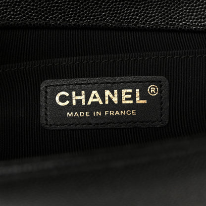 Chanel Caviar Quilted Medium Boy Flap Black 6 of 15
