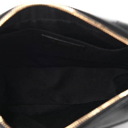 Saint Laurent Calfskin Matelasse Monogram Lou Camera Bag Black 5 of 11