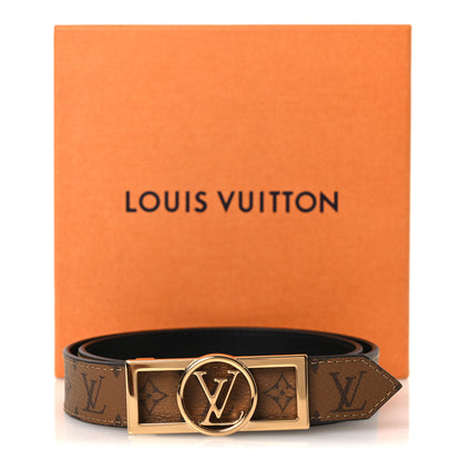 Louis Vuitton Monogram 25mm Dauphine Reversible Belt 70 28 Black 8 of 8