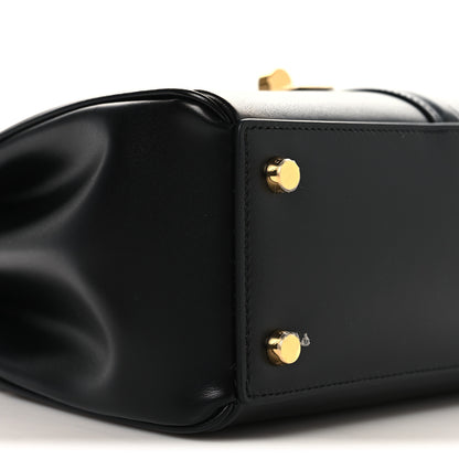 Celine Satinated Calfskin Small 16 Top Handle Bag Black 8 of 10