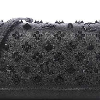 Christian Louboutin Calfskin Spikes Loubinthesky Paloma Clutch Black 10 of 12