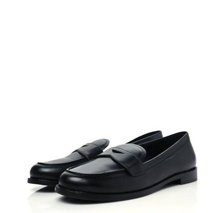 Prada Calfskin Loafers 38 Black 3 of 8