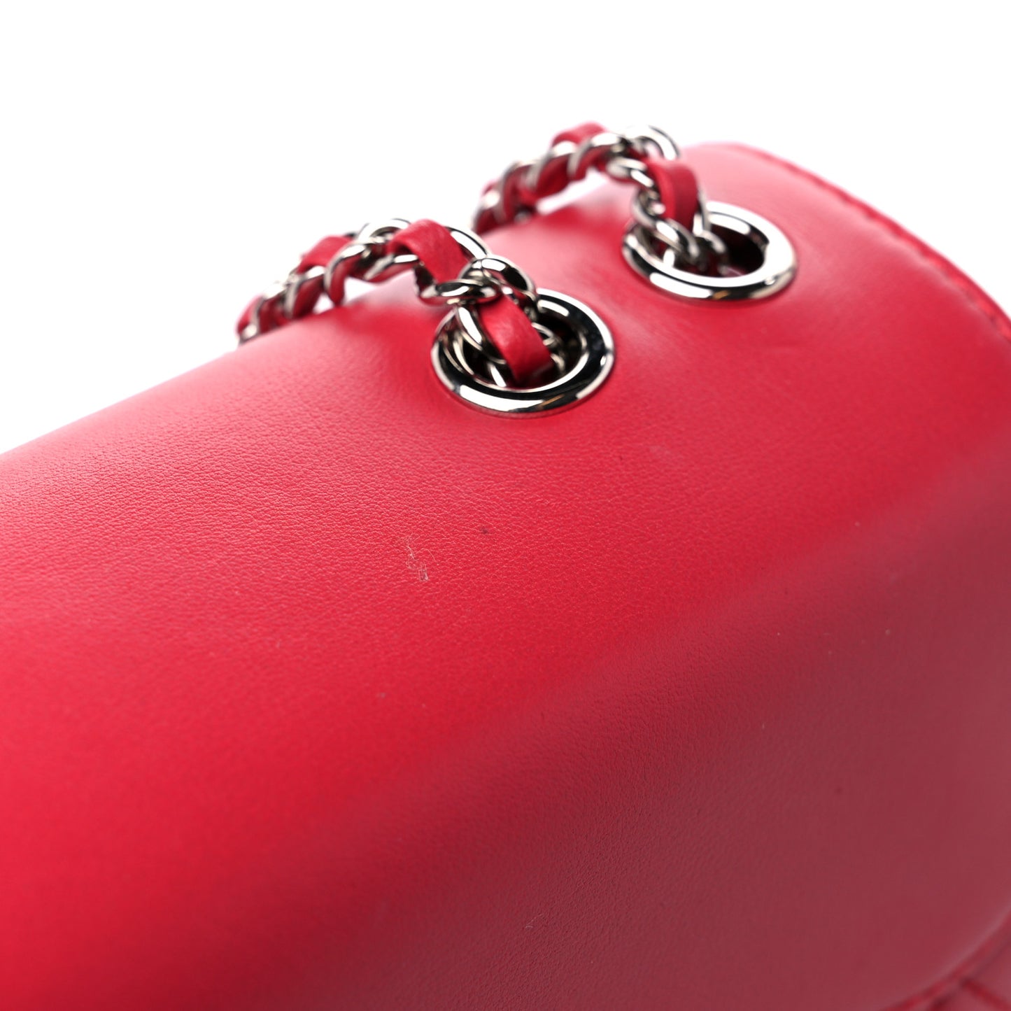 Calfskin Mini Tramezzo Flap Red