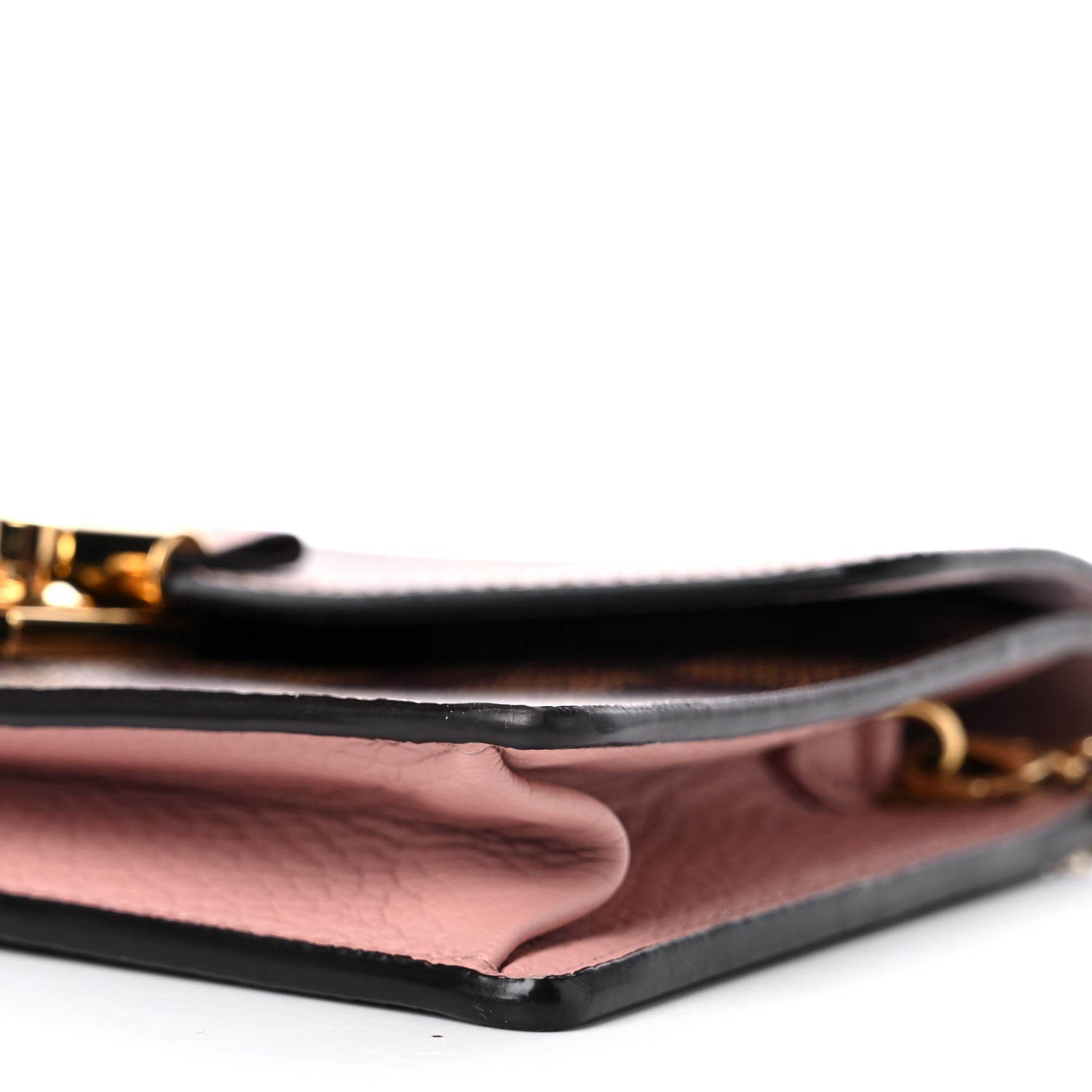 Louis Vuitton Damier Ebene Croisette Chain Wallet Magnolia 8 of 16