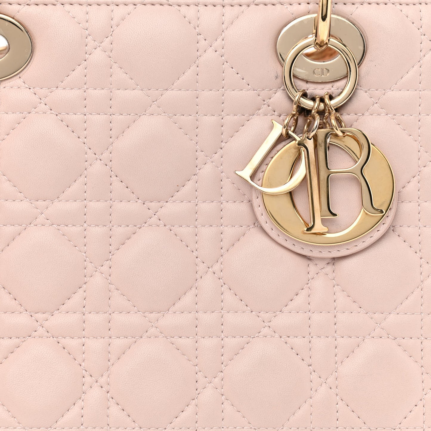 Lambskin Cannage Medium Lady Dior Light Pink