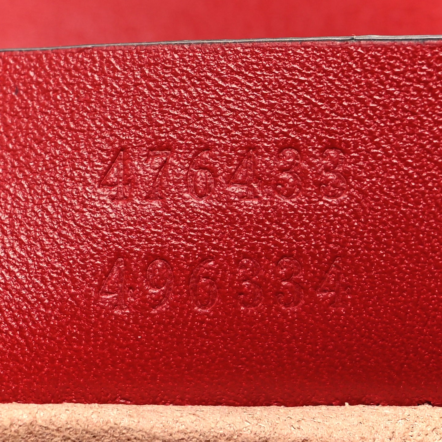 Calfskin Matelasse Super Mini GG Marmont Shoulder Bag Hibiscus Red