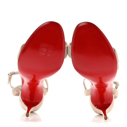 Christian Louboutin Veau Velours Umberta 100 Sandals 37 Grey 6 of 12