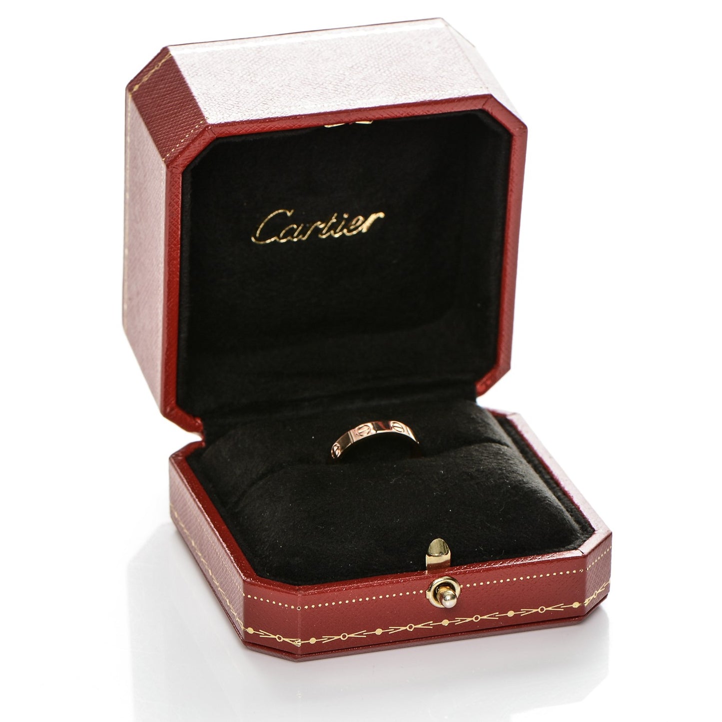 18K Pink Gold 4mm LOVE Wedding Band Ring 52 6
