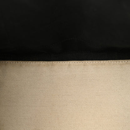 Balenciaga Cotton Canvas Satin Calfskin S Navy Cabas Natural Black 17 of 20