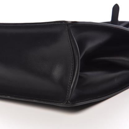 Prada City Calfskin Palm Tree Print Light Frame Bag Black Mare 9 of 11
