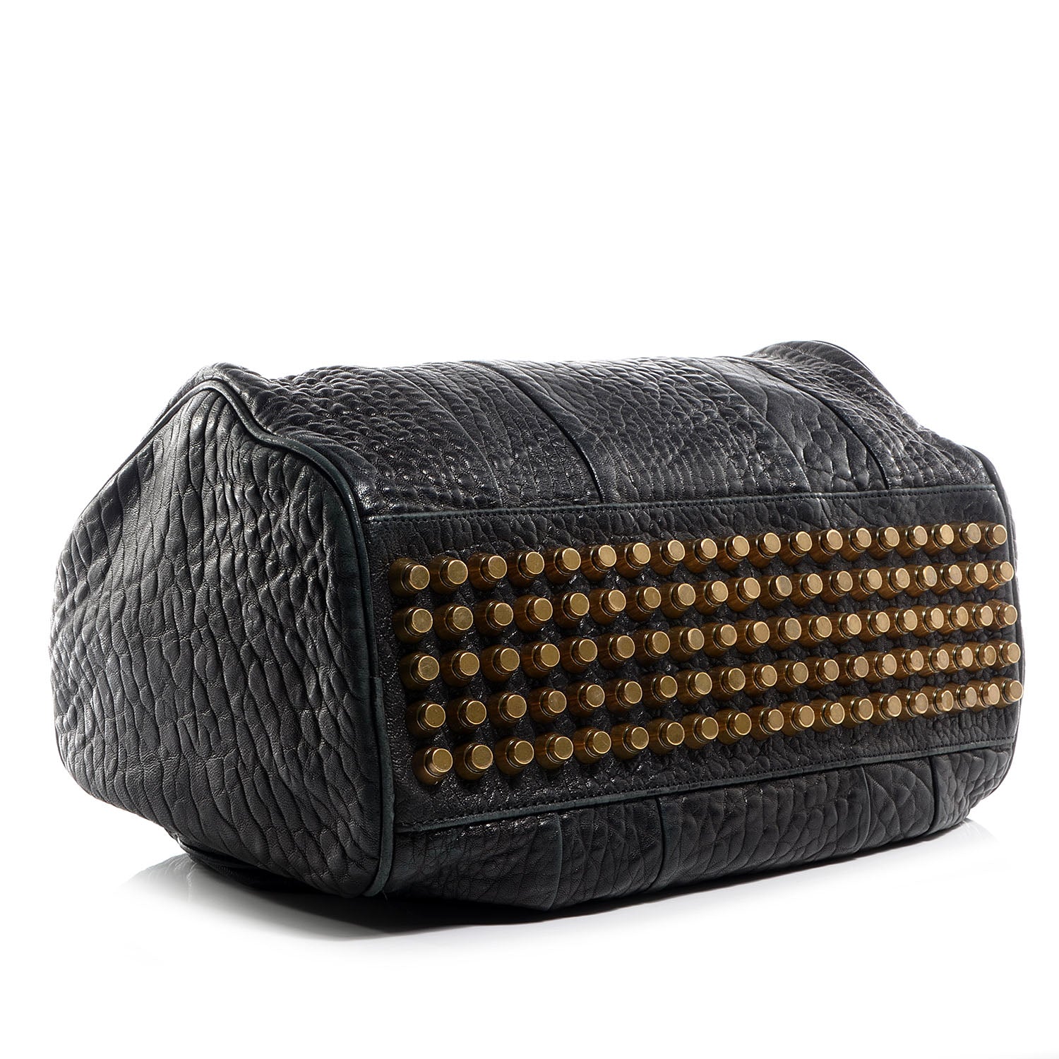 Alexander Wang Pebbled Lambskin Rocco Black Antique Brass Hardware 4 of 6
