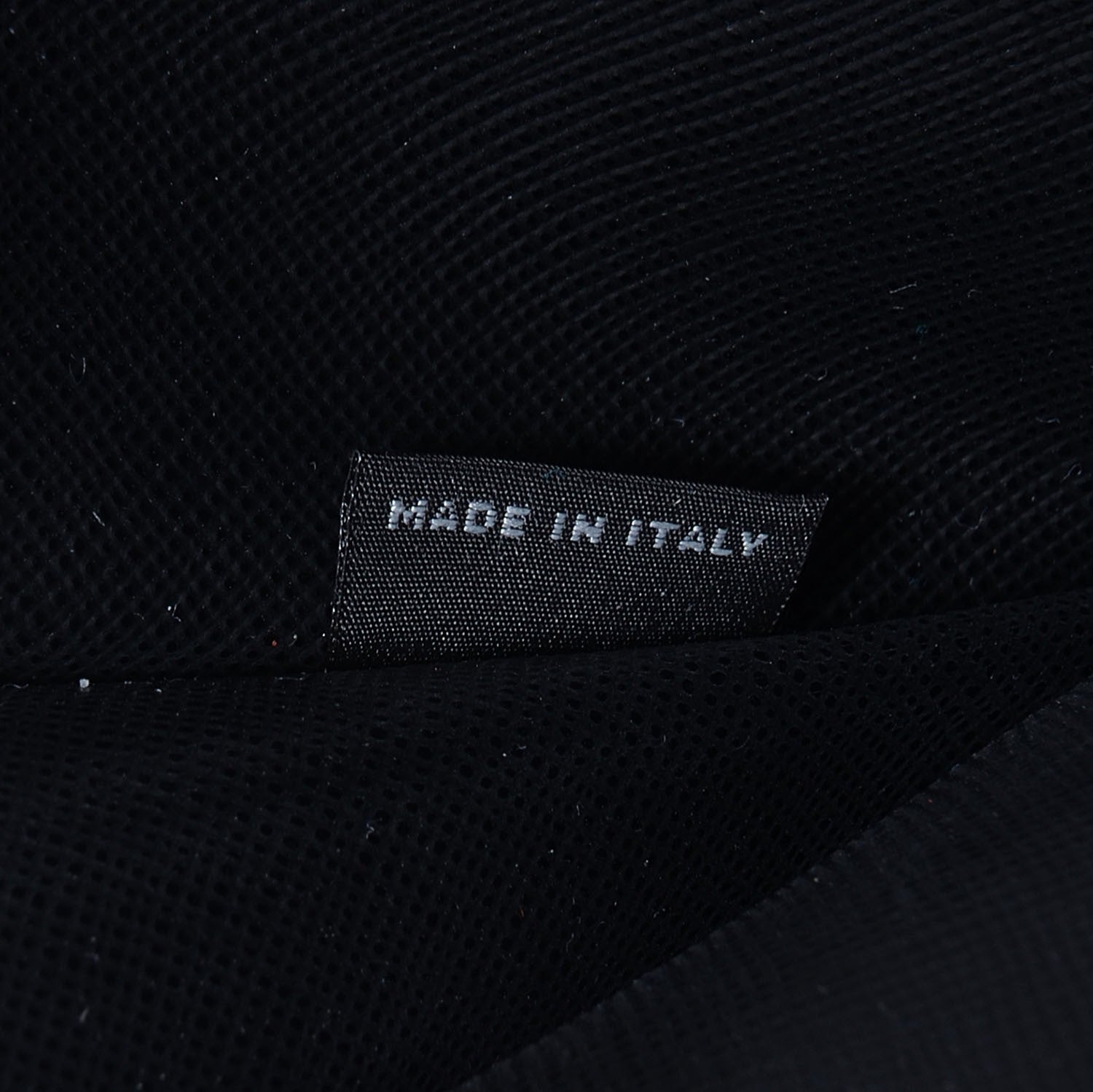 Prada Saffiano Metal Oro Chain Wallet Nero Black 7 of 9