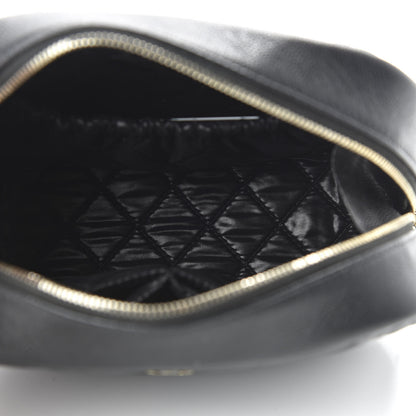 Chanel Caviar Quilted Curvy Pouch Cosmetic Case Black 5 of 10