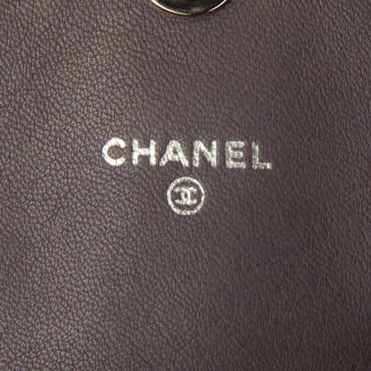 Chanel Lambskin Half Moon Wallet On Chain WOC Blue 7 of 9