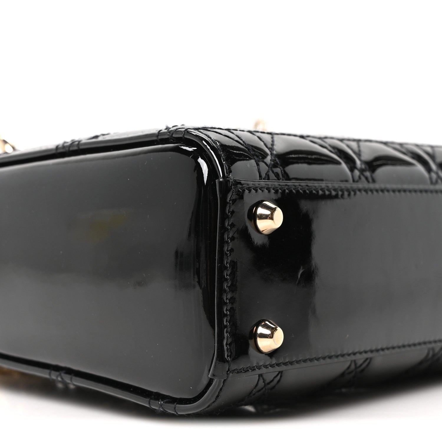 Christian Dior Patent Cannage Mini Lady Dior Black 9 of 11