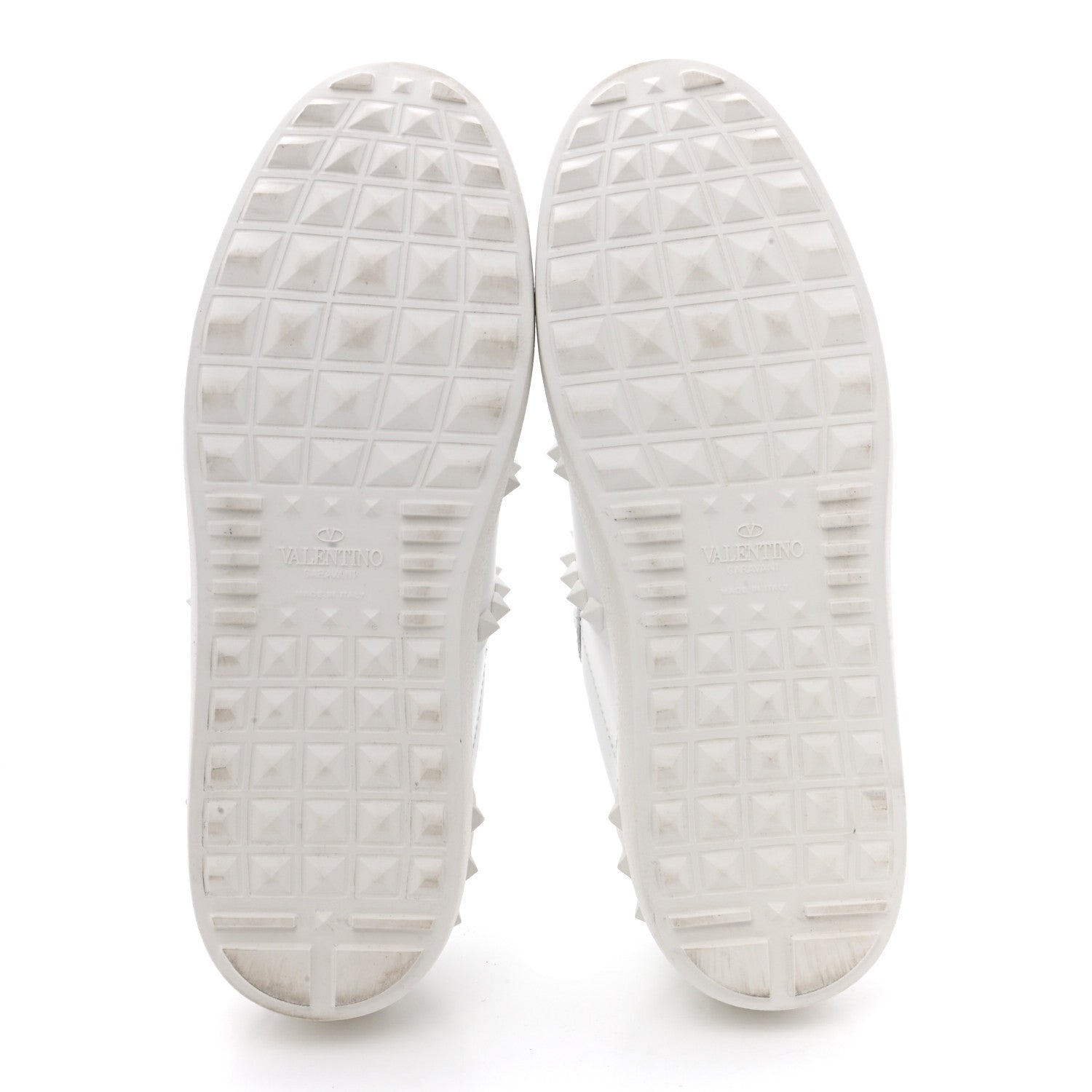 Valentino Garavani Calfskin Rockstud Untitled Open Sneakers 38 White 5 of 11