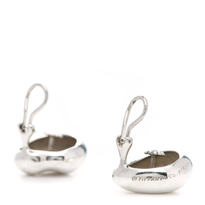 Tiffany Sterling Silver Elsa Peretti Nugget Clip-On Earrings 3 of 7