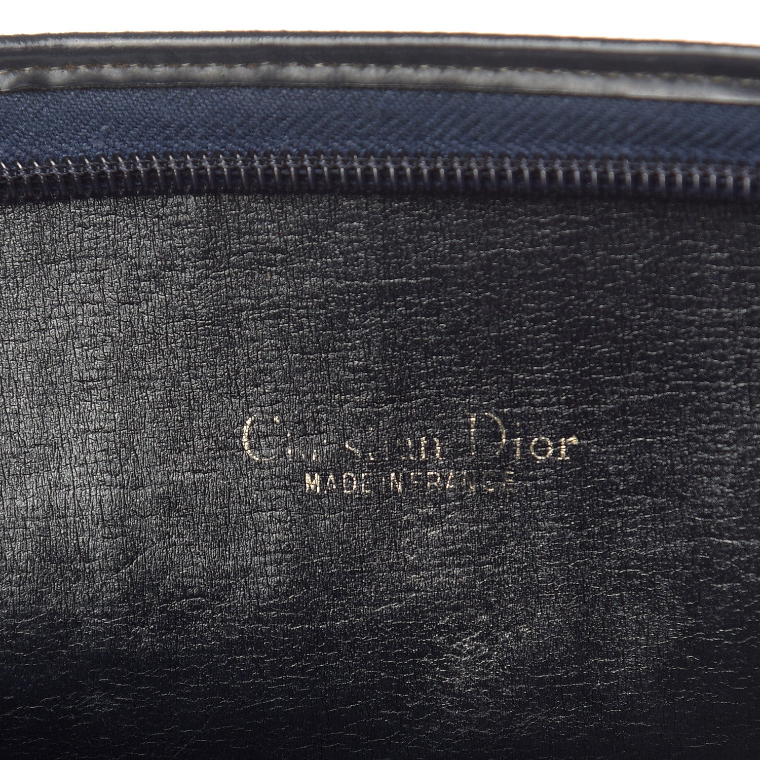 Christian Dior Monogram Shoulder Bag Navy Blue 6 of 9
