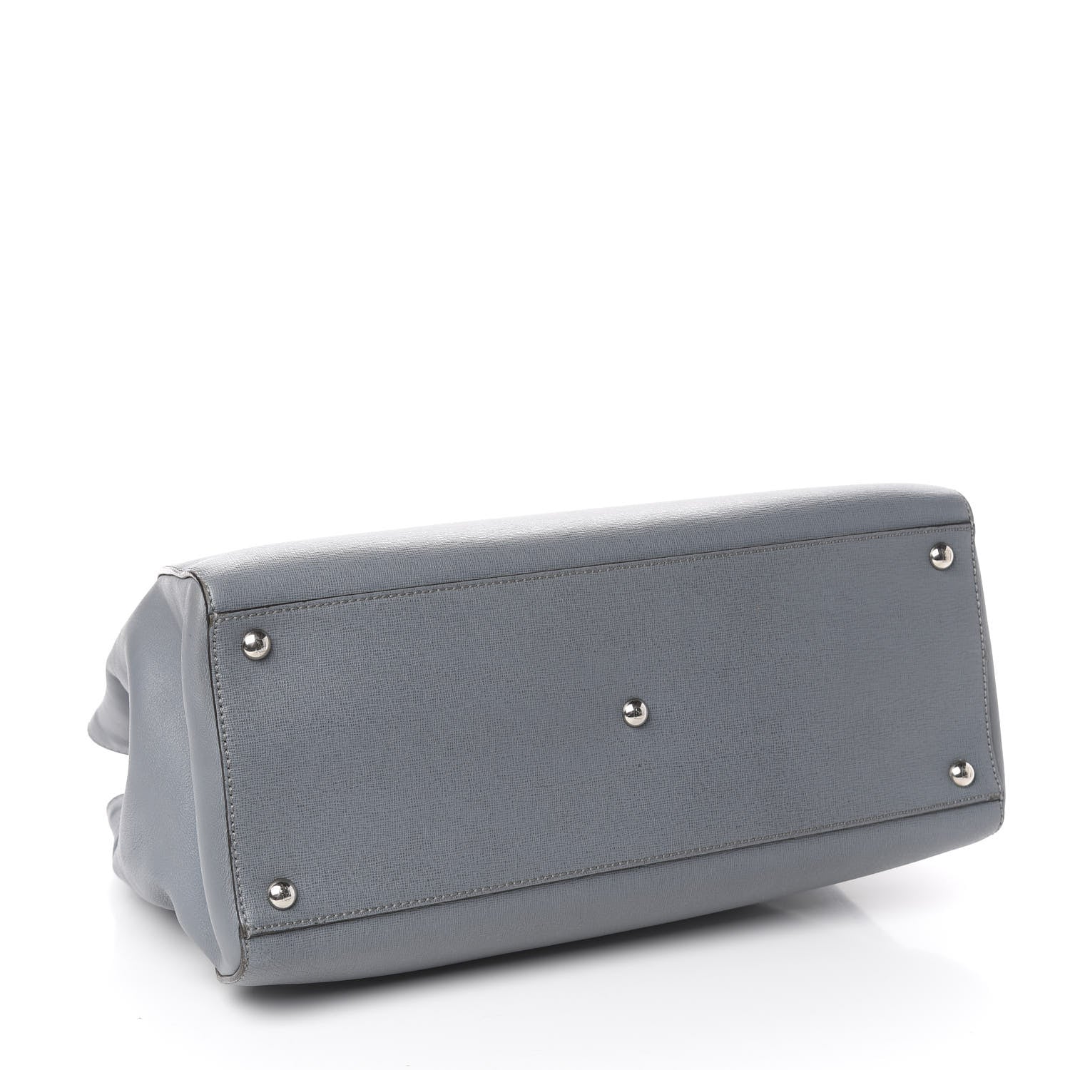 Fendi Vitello Elite Regular 2Jours Tote Grigio 5 of 19