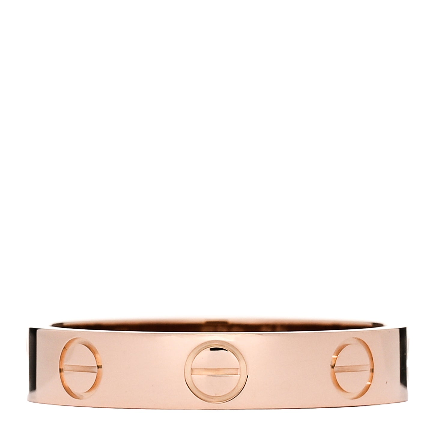 18K Pink Gold 3.5mm LOVE Wedding Band Ring 50 5.25