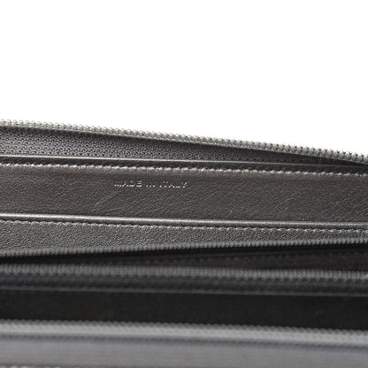 Chanel Metallic Calfskin Large Timeless CC Zip Around Wallet Argent Fonce 7 of 9