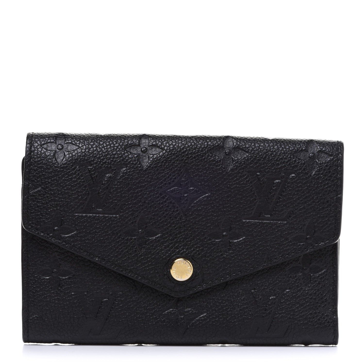 Louis Vuitton Empreinte Compact Curieuse Wallet Black 1 of 9