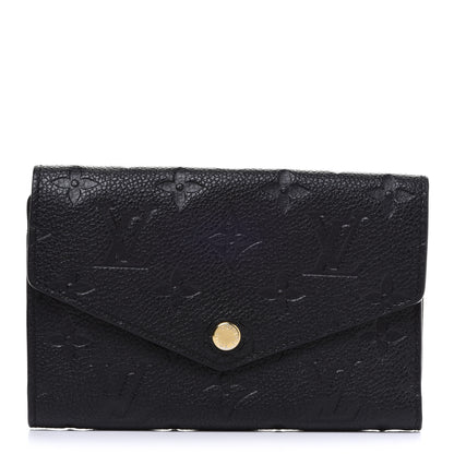 Louis Vuitton Empreinte Compact Curieuse Wallet Black 1 of 9