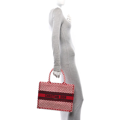 Christian Dior Canvas Medium DiorAmour Dots Book Tote Red 2 of 12