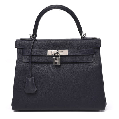 Hermes Togo Kelly Retourne 28 Bleu Nuit 1 of 10