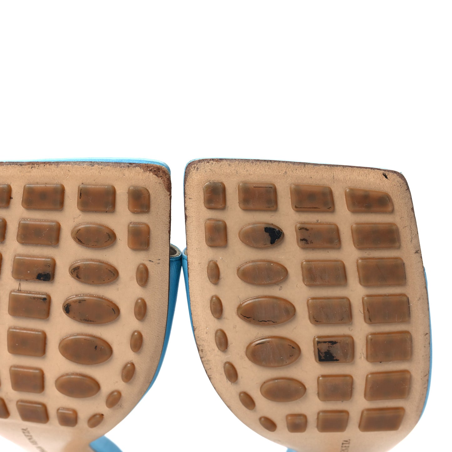 Lambskin Stretch Mule Sandals 39 Sky Blue