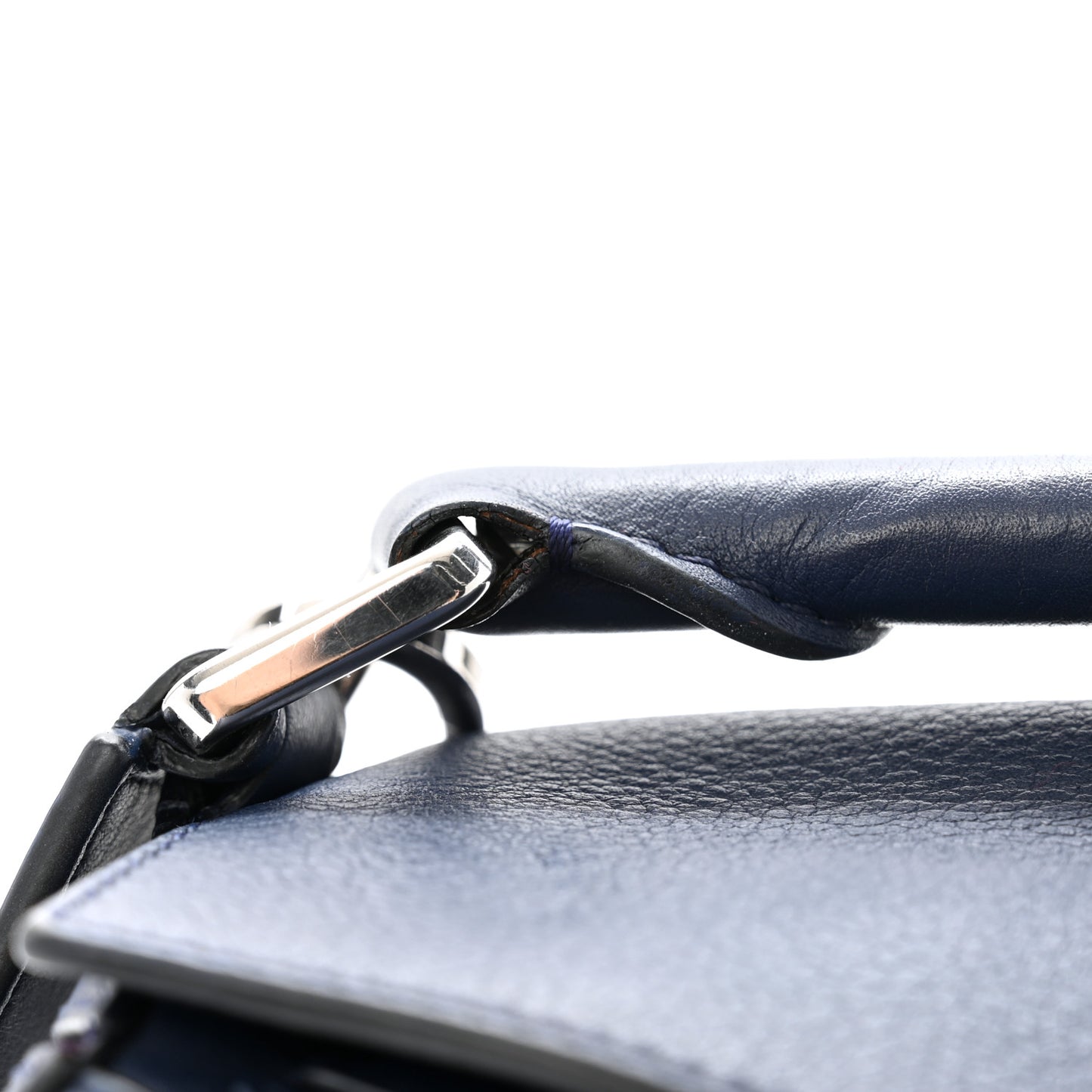 Calfskin Small Puzzle Bag Marine
