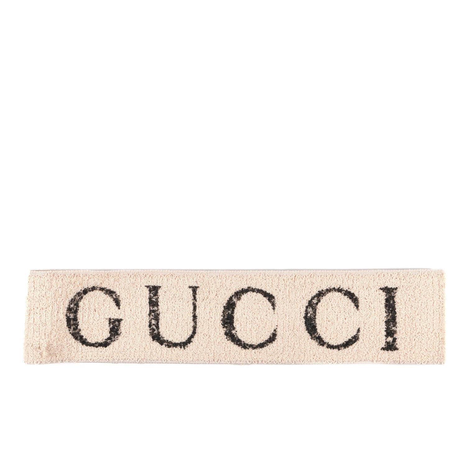 Gucci Cotton Elastic Gucci Logo Headband White 1 of 4