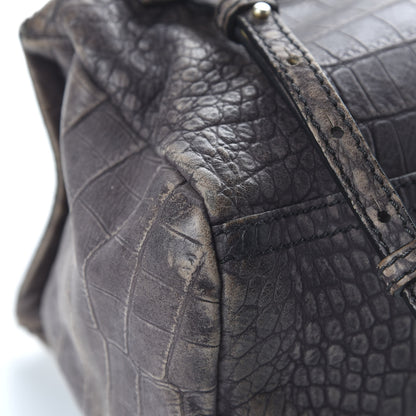 Givenchy Calfskin Crocodile Embossed Mini Pandora Grey 13 of 13