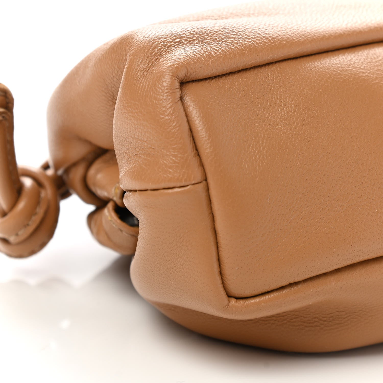 Mansur Gavriel Lambskin Mini Cloud Wristlet Caramel 7 of 8