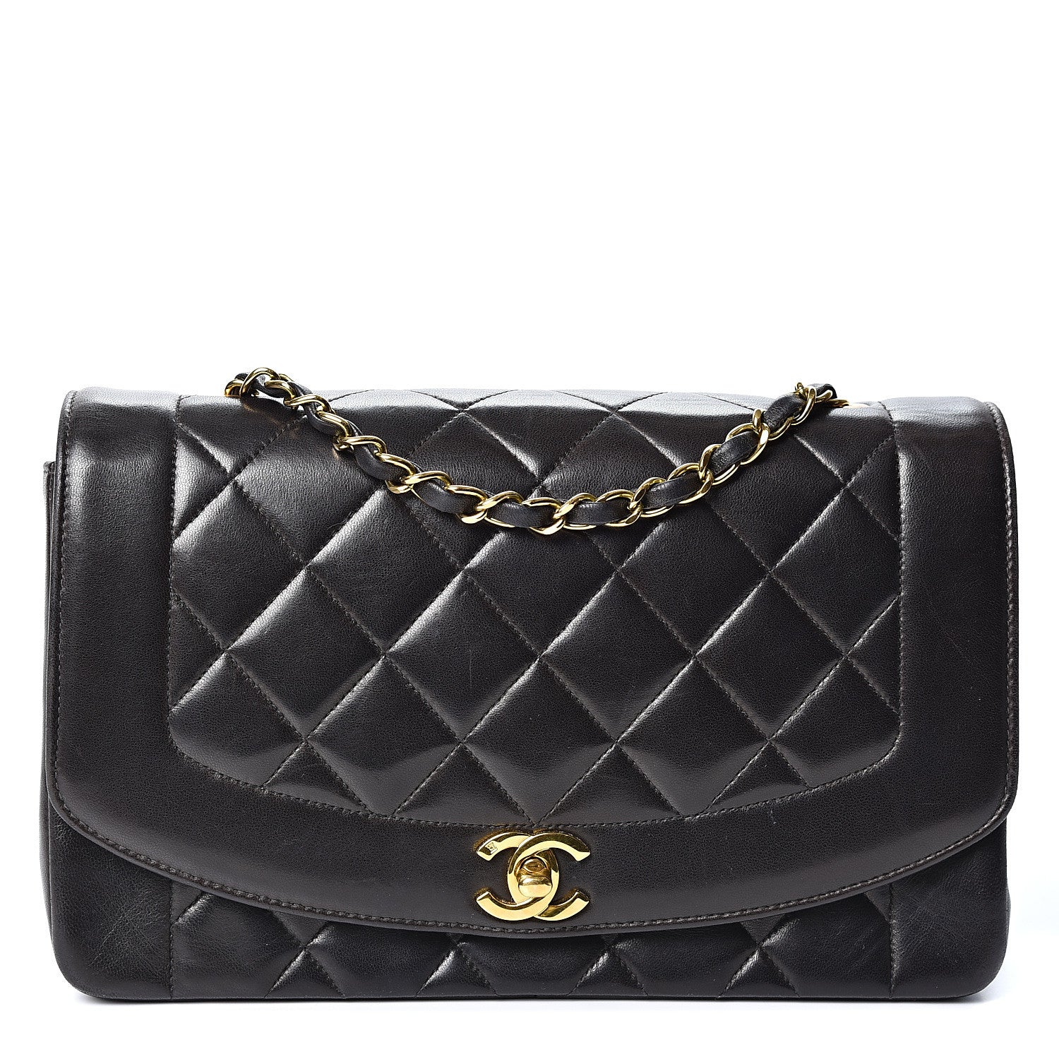 Chanel Lambskin Quilted Medium Single Flap Black 1 of 10